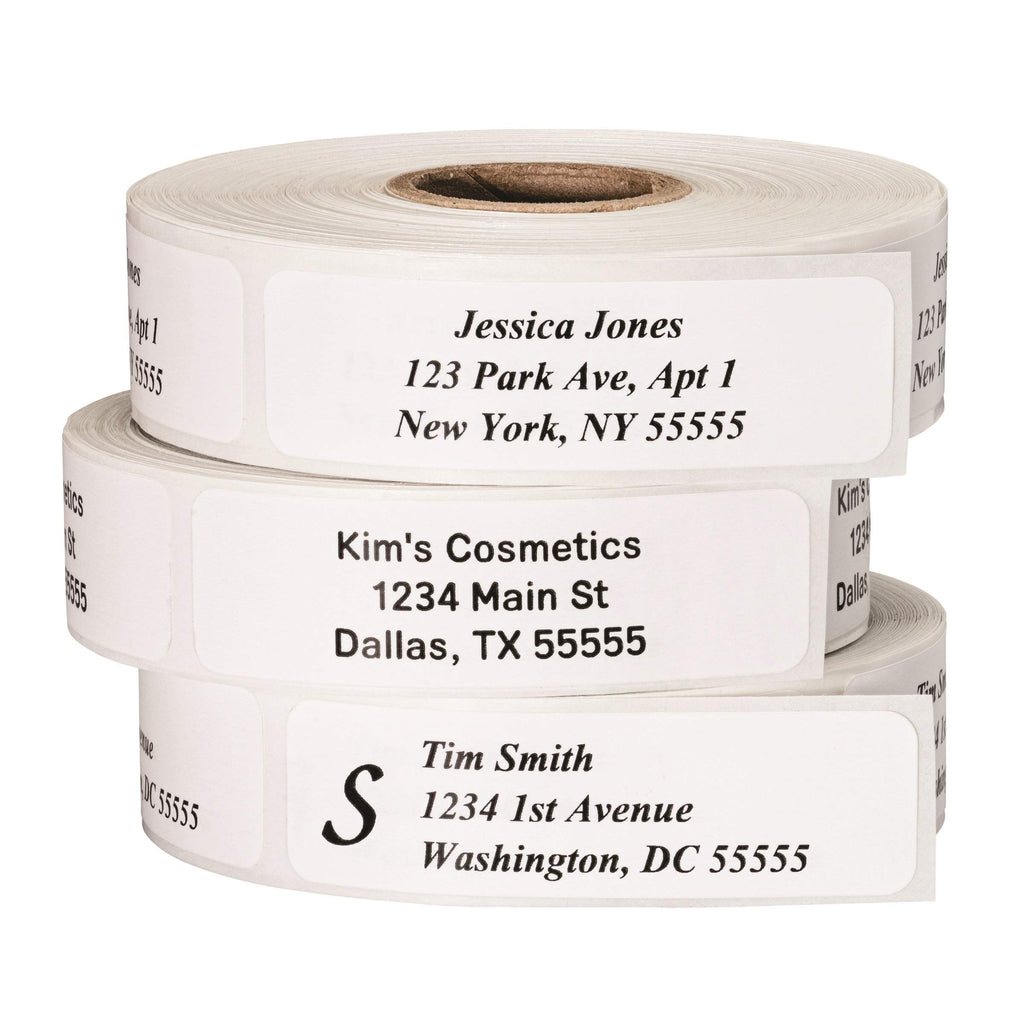 Return Address Labels - Roll Of 500 Personalized Labels (White)