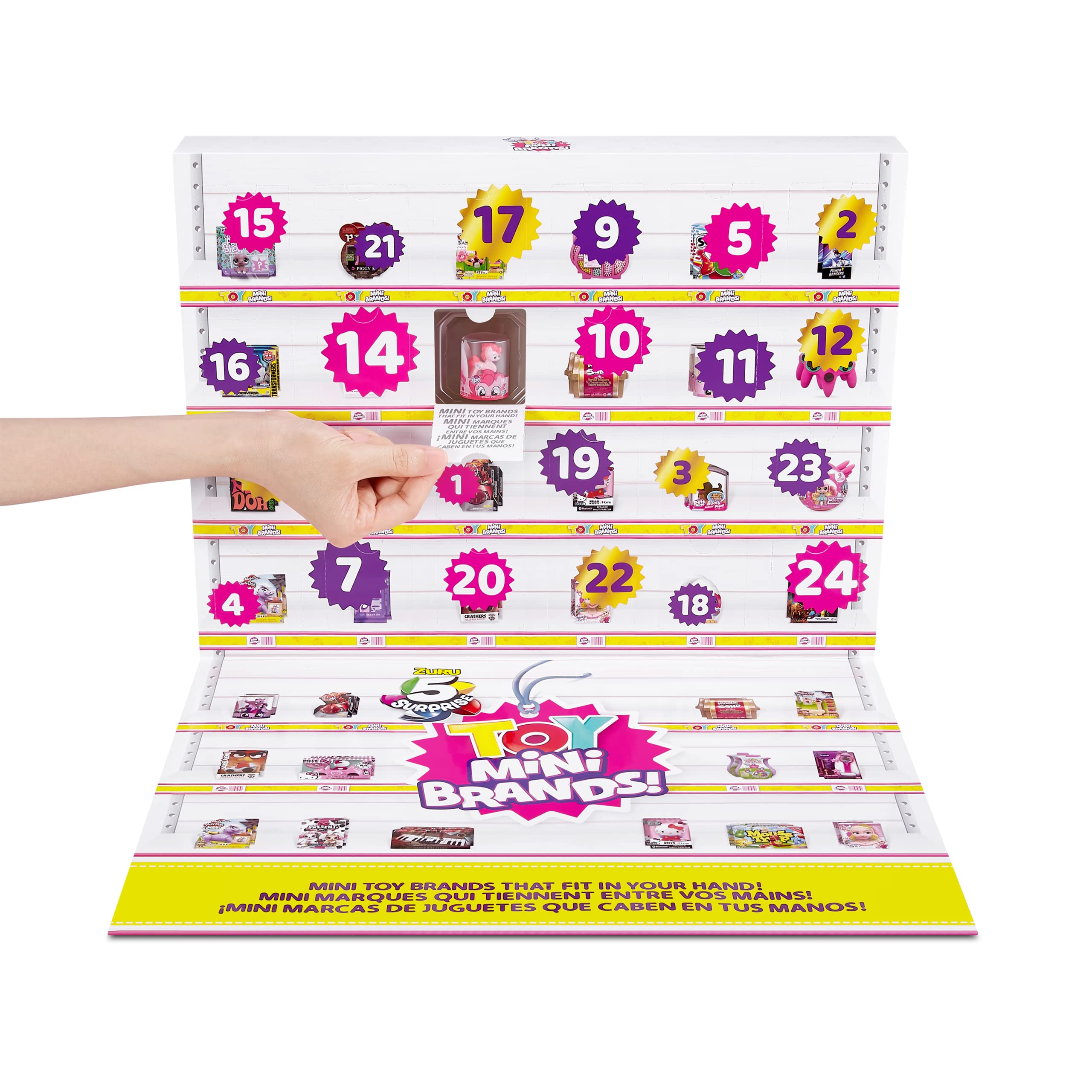 Mini Brands Toys Limited Edition Advent Calendar By Zuru - 24 Day Advent Calendar 2023, Includes 4 Exclusive Minis, Real Miniatu