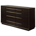 Coaster Home Furnishings Durango Contemporary 70-inch 8-Drawer Bedroom Dresser Clothing Storage Cabinet Wide Chest of Drawers Organizer Unit Smoked Peppercorn 223263
