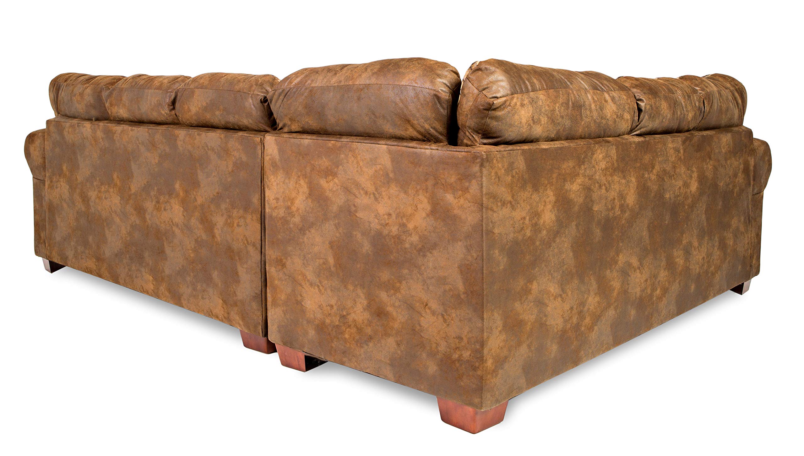 American Furniture Classics Model River Bend Two Piece sectional sofa, Brown