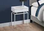 HomeRoots Black,Silver MDF,Foam, Metal,Microfiber Vanity Set - 2PCS Set/Black/Silver Metal