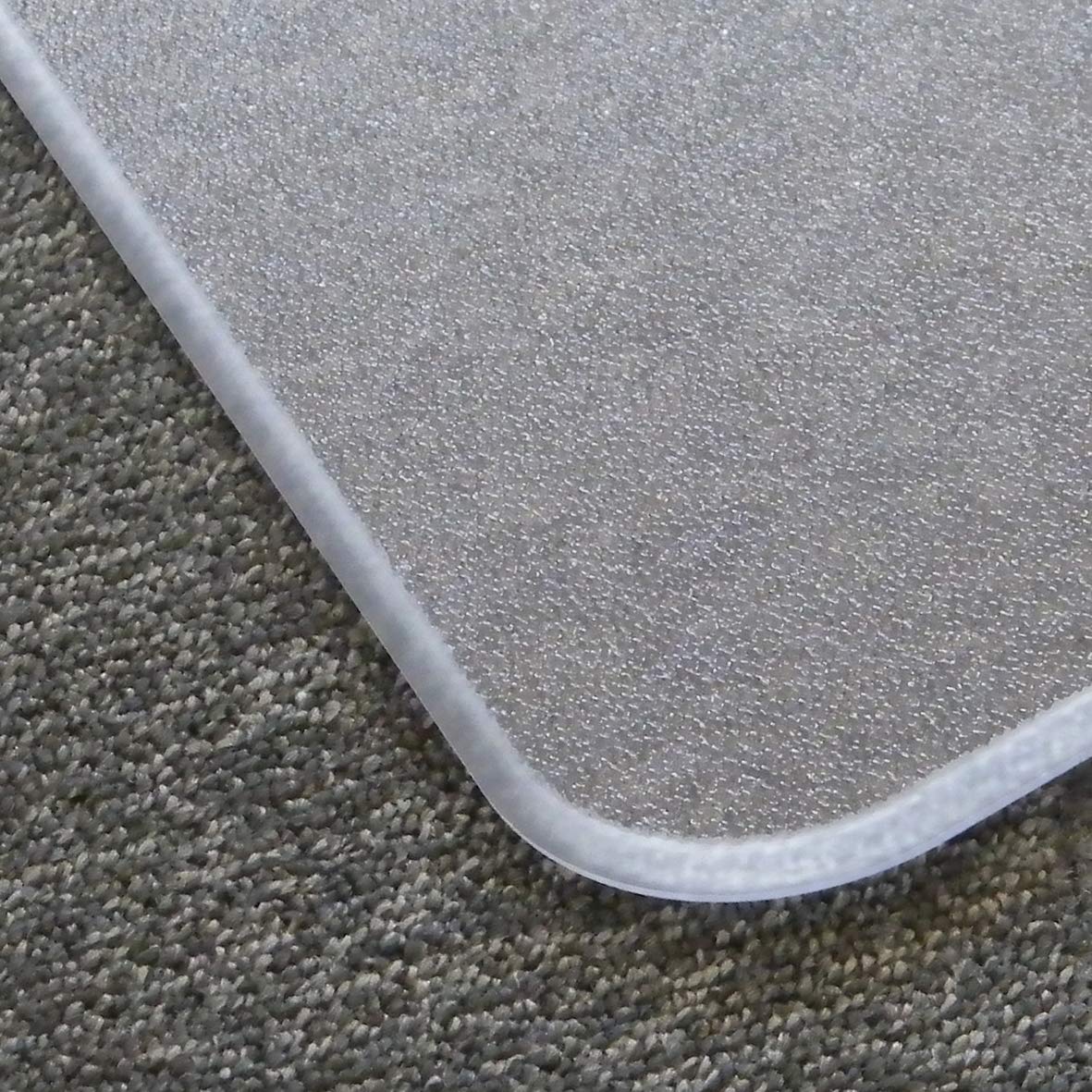 Floortex Cleartex Megamat Heavy-Duty Polycarbonate Mat for Hard Floor/All Carpet, 46 X 53, Clear