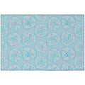 Seabreeze Sz10 Blue Coastal Rug Rectangle 9' X 12'