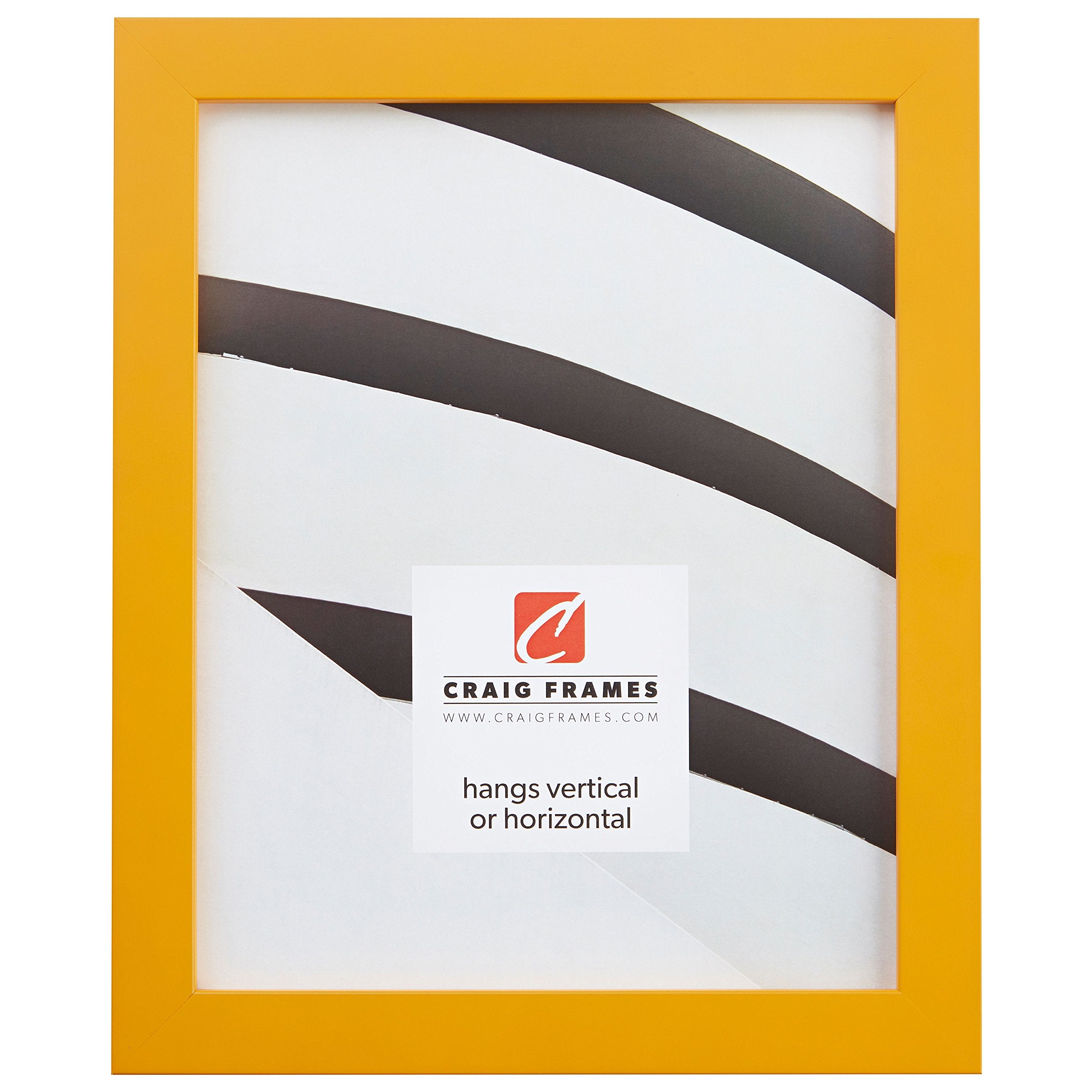 Craig Frames Confetti, Modern Yellow Picture Frame, 4 x 6 Inch