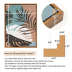 Folkor Floating Frame For 12X16 Inch Canvas Painting 0.6-0.8    Deep, 2 Pack Floater Frame For Canvas Prints, Art Frame For Wall
