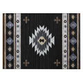 Phoenix Ph4 Black Southwestern Rug Rectangle 8' X 10'