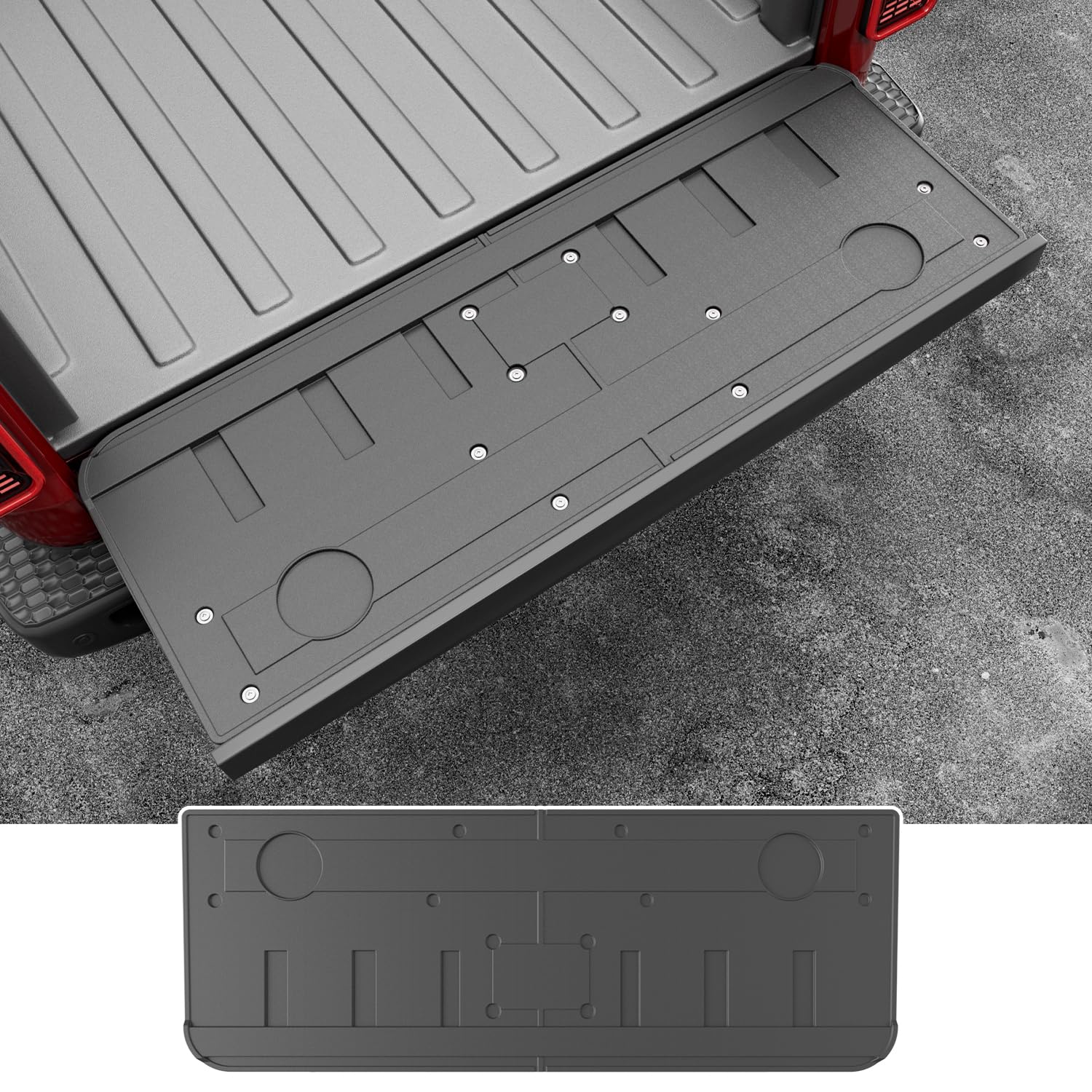 Powoq Tailgate Mat Compatible With 2020-2025 Jeep Gladiator Jt Tailgate Cover Tailgate Liner Tpe Replacement For 2020-2025 Jeep