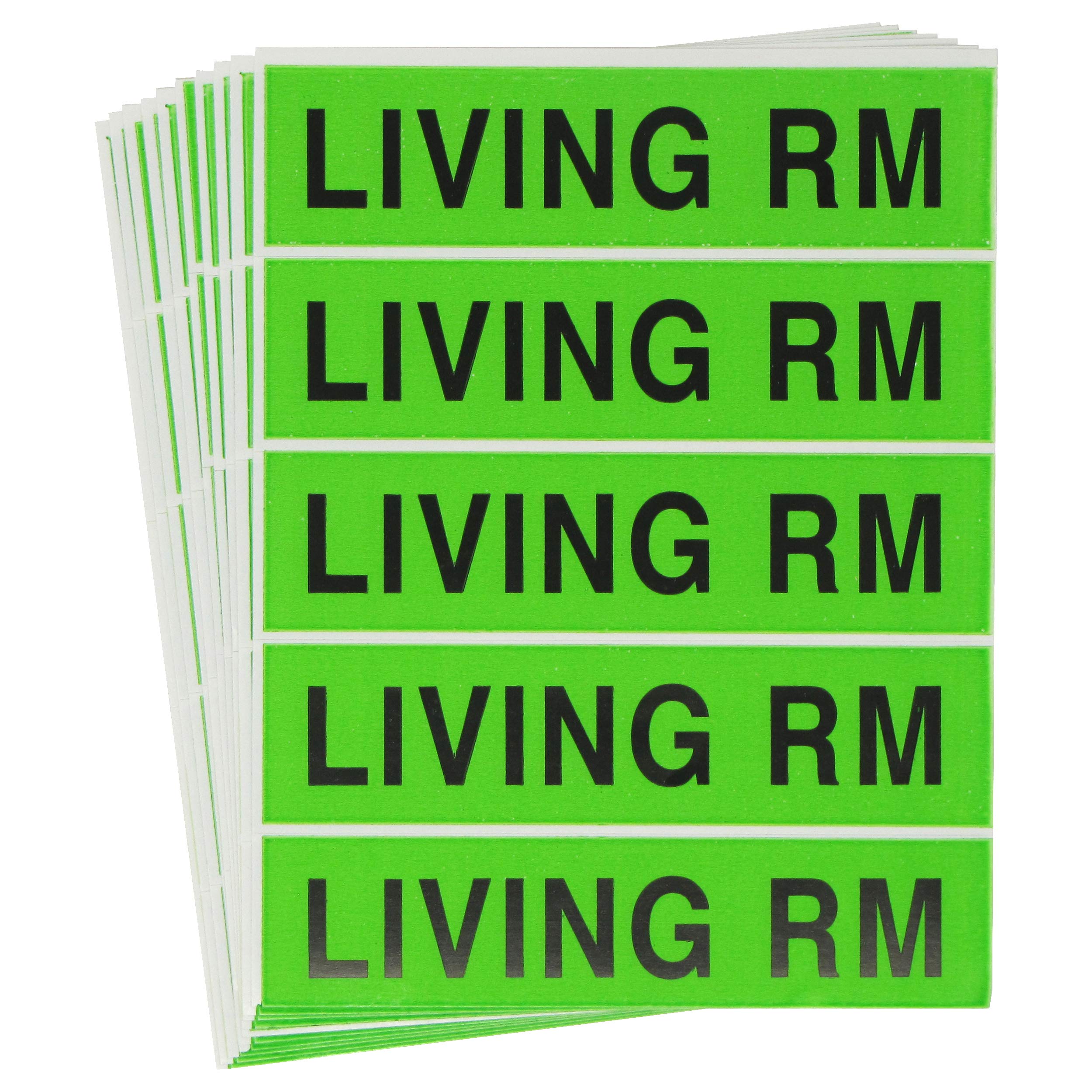 Tag-A-Room Color Coded Home Moving Box Labels Stickers (Living Room)