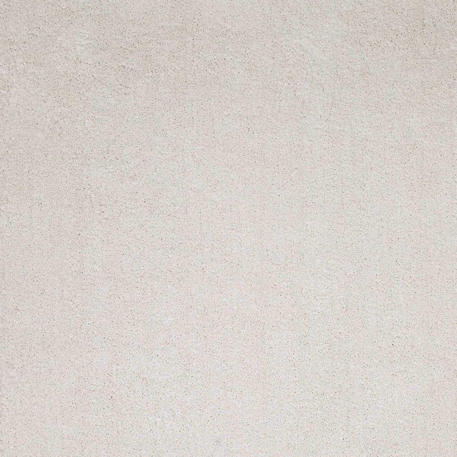 HomeRoots Polyester 8' x 11' Solid Ivory Shag Area Rug