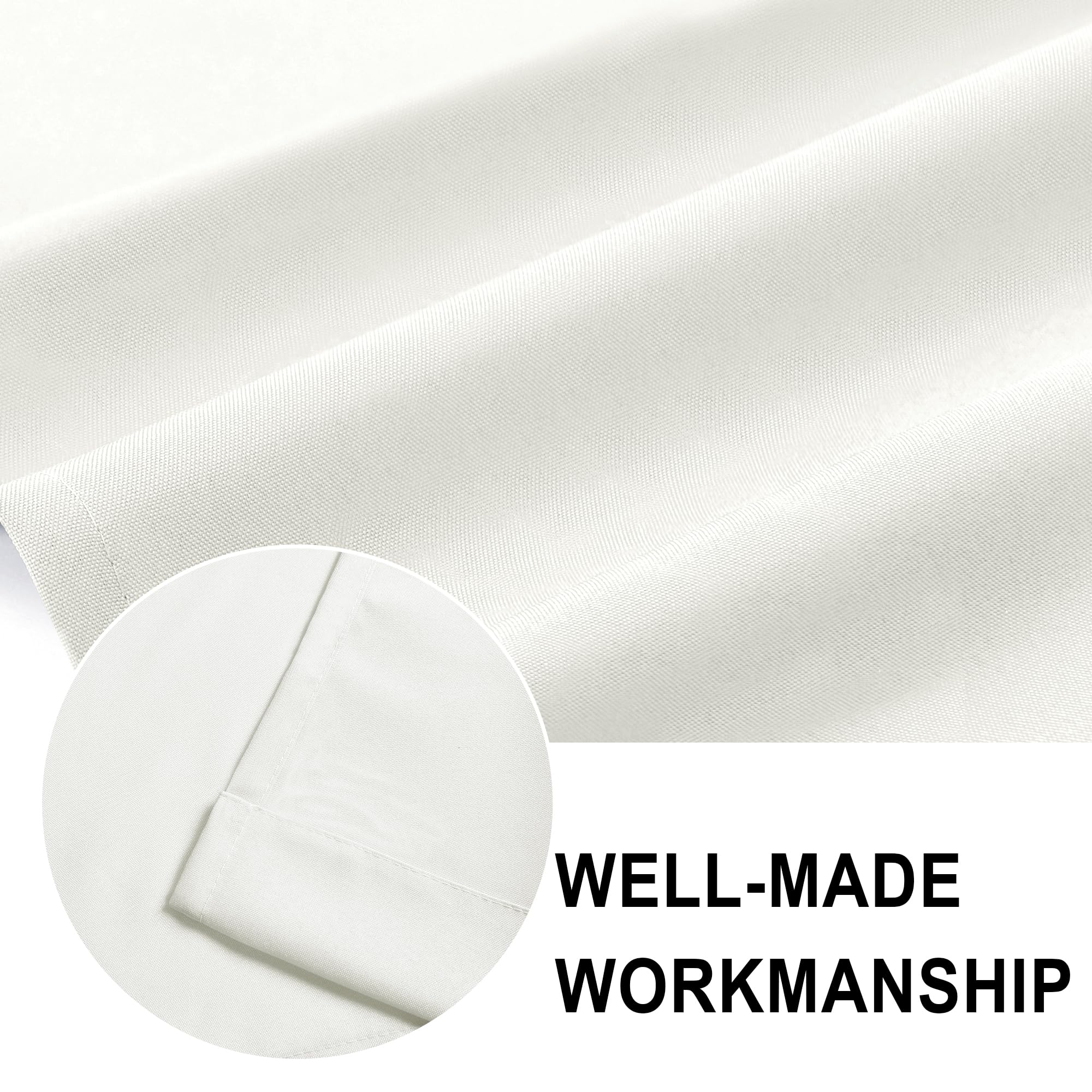 Dwcn Valance Curtains For Living Room, Basement Window Curtains 18 Inch, Kitchen Valance Solid Short Topper, 1 Panel, 52 X 18 In