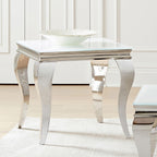 Coaster Home Furnishings Carone Square End Table White and Chrome