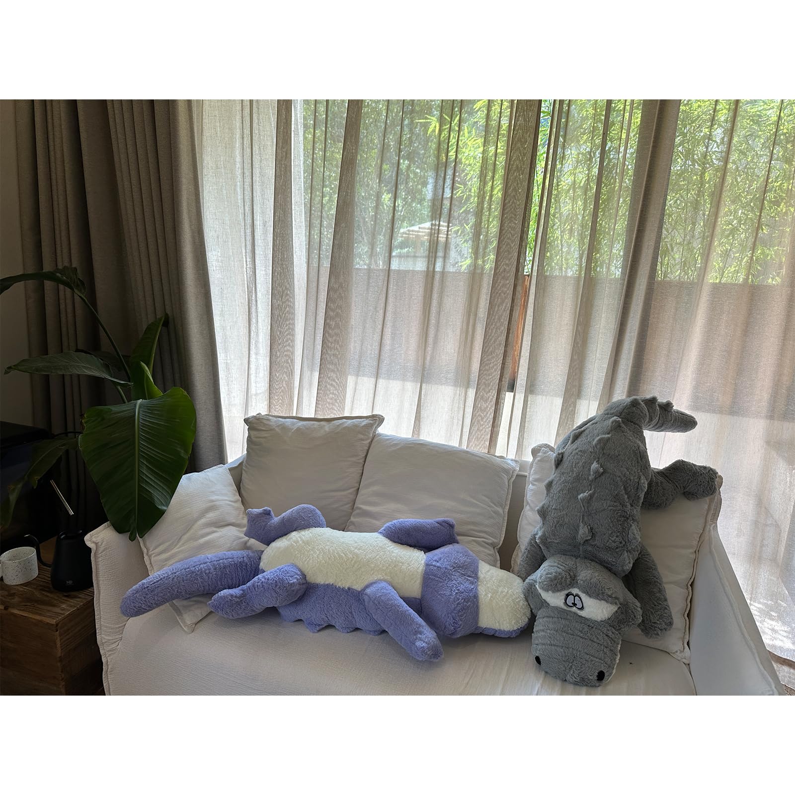 Hofun4U Alligator Plush Pillow, 67 Inch Alligator Stuffed Animal, Home Decoration Christmas Valentines Birthday Gift For Boys Gi