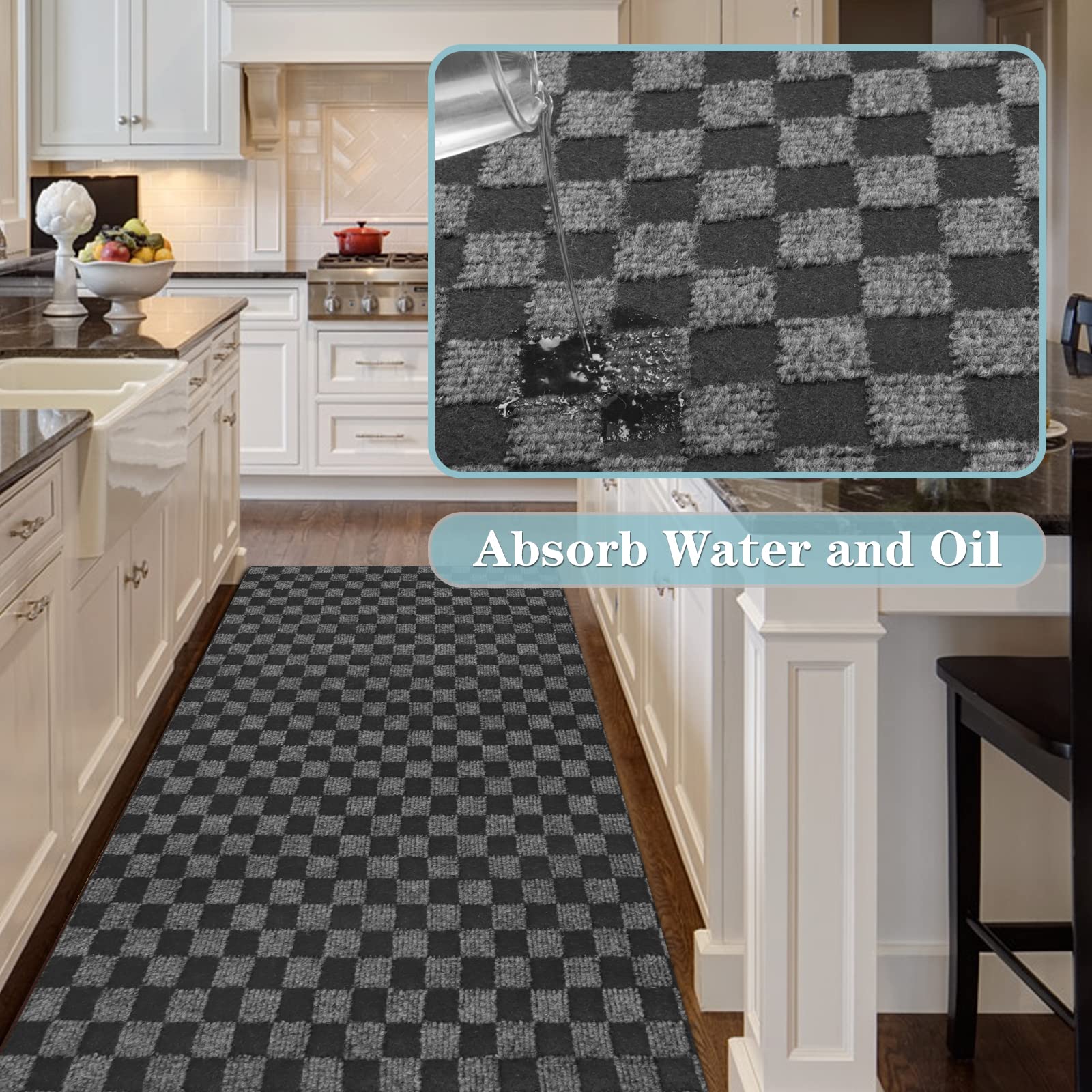 Runner Rug 2Ft X 13Ft, Ayoha 2'-82' Utility Carpet Runner For Entryway Hallway Aisles Balcony Garages, Area Rugs With Non-Slip R