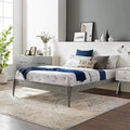Modway Mod-6246-Gry June Queen Wood Platform Bed Frame, Gray
