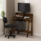 Furinno Simplistic A Frame Computer Desk, Amber Pine