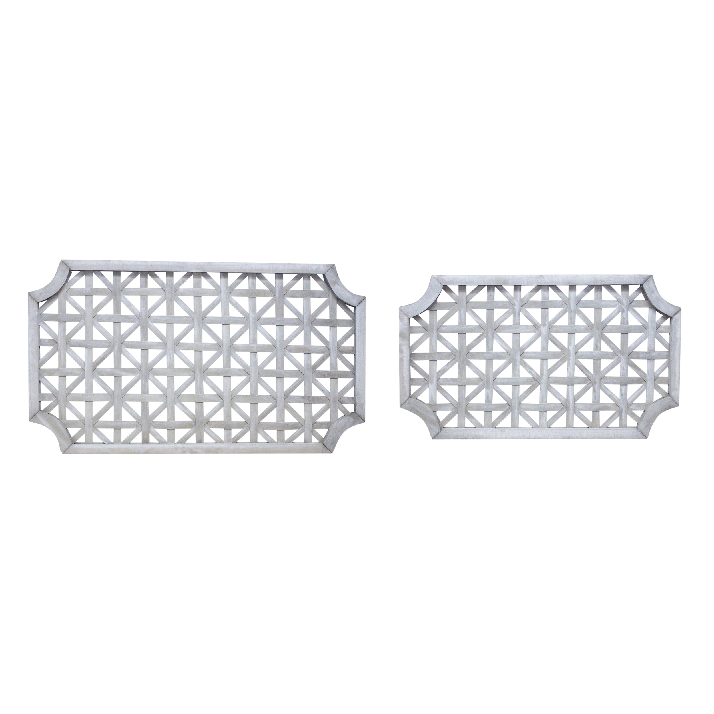 Woven Wood Wall Hanging (Set of 2)