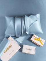 [Light Blue] SilkSilky  19Momme Pure Silk Pillowcase 006