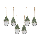 Gnome w/Tree Hat Ornament (Set of 6)