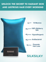 [Dark Green] SilkSilky  19Momme Pure Silk Pillowcase 006