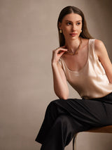 [Champagne] SilkSilky  Sleeveless Camisole Top 004
