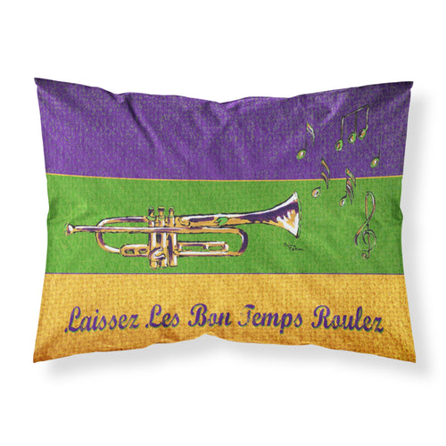 'Caroline'S Treasures 8382Pillowcase Mardi Gras Moisture Wicking Fabric Standard Pillowcase, Large, Multicolor'