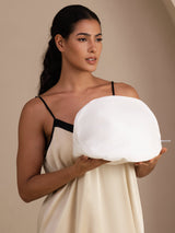 White mesh laundry wash bag for delicate silk garments