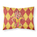 'Caroline'S Treasures 8499Pillowcase Peppers Fleur De Lis Moisture Wicking Fabric Standard Pillowcase, Large, Multicolor'