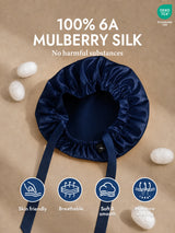 [Dark Blue] SilkSilky  Sleep Cap 002