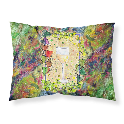 'Caroline'S Treasures 8617Pillowcase Wine Moisture Wicking Fabric Standard Pillowcase, Large, Multicolor'
