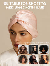 [Pink] SilkSilky  Sleep Cap 005