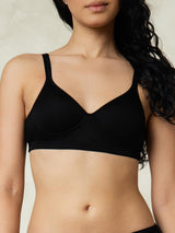 [Black] SilkSilky  Bra 001