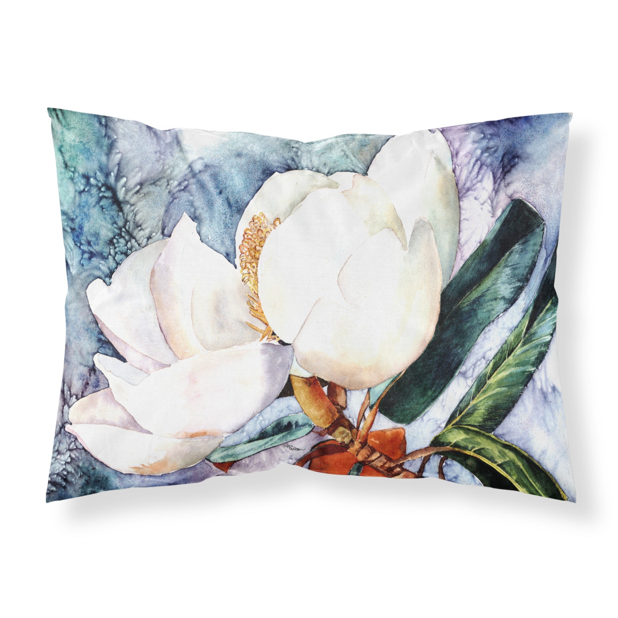 'Caroline'S Treasures 8701Pillowcase Magnolia Fabric Standard Pillowcase, Large, Multicolor'
