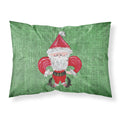 'Caroline'S Treasures 8746Pillowcase Christmas Santa Fleur De Lis Moisture Wicking Fabric Standard Pillowcase, Large, Multicolo