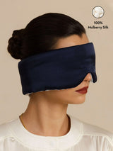 [DarkBlue+LightBlue] SilkSilky  Eye Mask 001