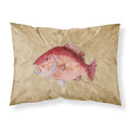 'Caroline'S Treasures 8812Pillowcase Strawberry Snapper Moisture Wicking Fabric Standard Pillowcase, Large, Multicolor'