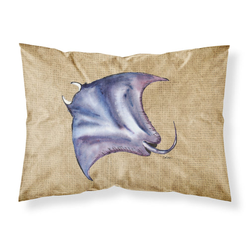 'Caroline'S Treasures 8814Pillowcase Stingray Moisture Wicking Fabric Standard Pillowcase, Large, Multicolor'