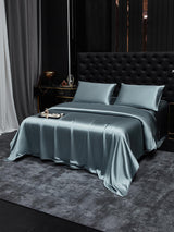 [Grayish Blue] SilkSilky  19Momme Bedding Set 001