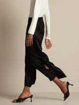 [Black] SilkSilky  Women's Pants 003