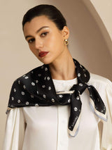 [Black] SilkSilky  Scarf 003