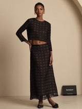 [Black] SilkSilky  Skirt 006