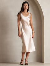 [Champagne] SilkSilky  Sleeveless Dress 001