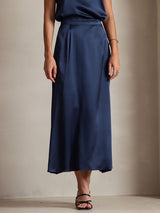 [Dark Blue] SilkSilky  Skirt 003