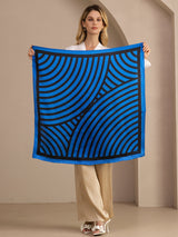 [Blue Arcs] SilkSilky  Scarf 004