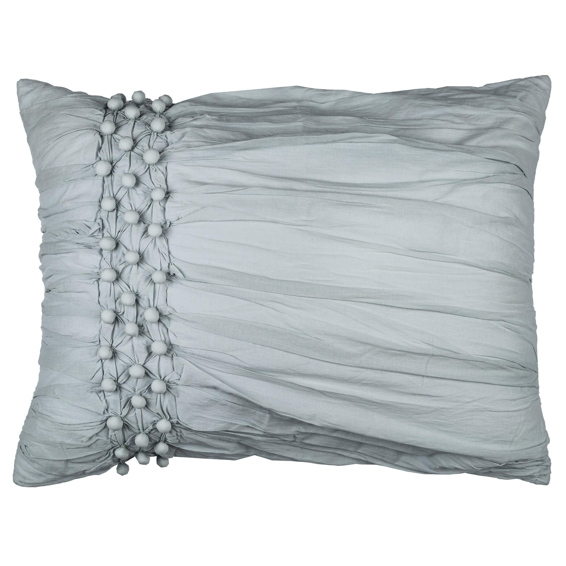Rizzy Home Chelsea Cane 20" x 26" Cotton Standard Sham in Salt Blue