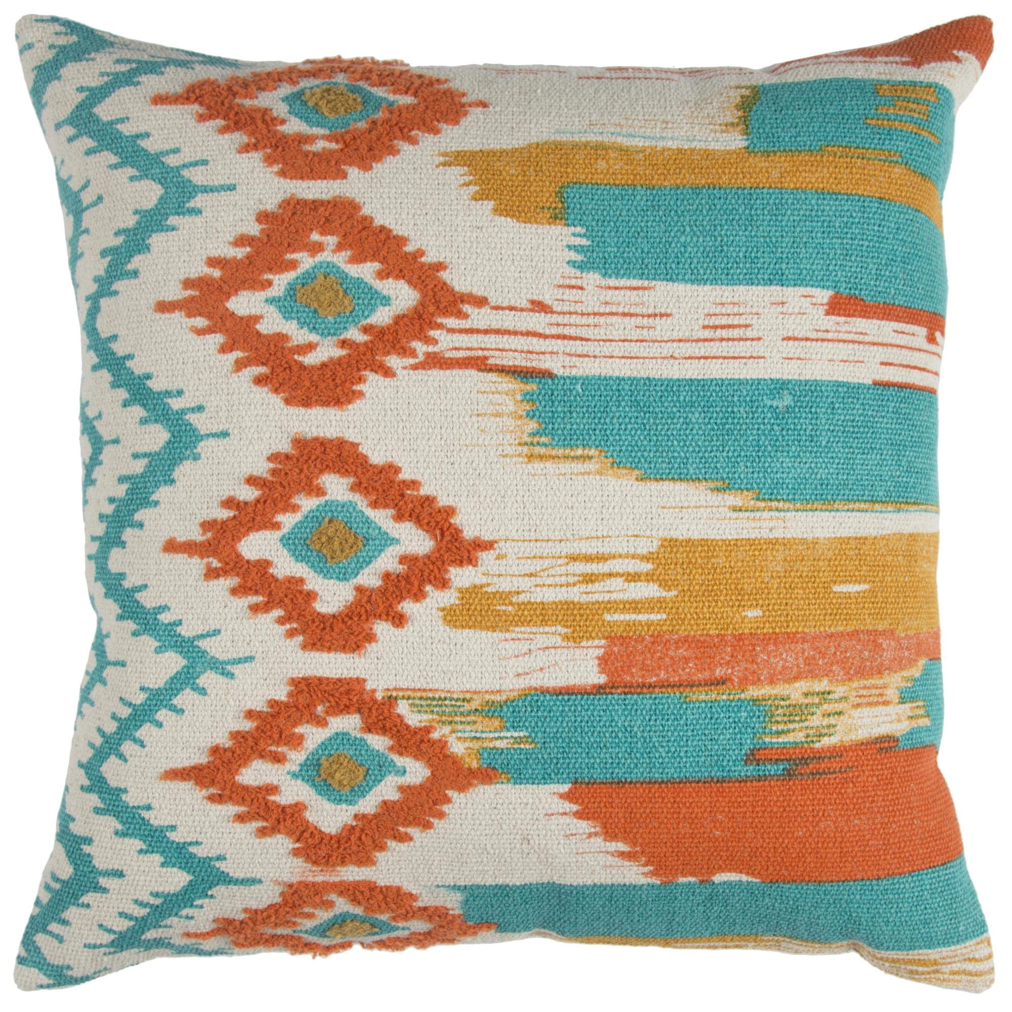 Rizzy Home | T12942 | 20"x20" Gray/Neutral Decorative Pillow | Down Fill