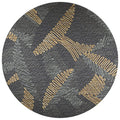 Sedona Sn11 Grey Transitional Rug Round 6' X 6'
