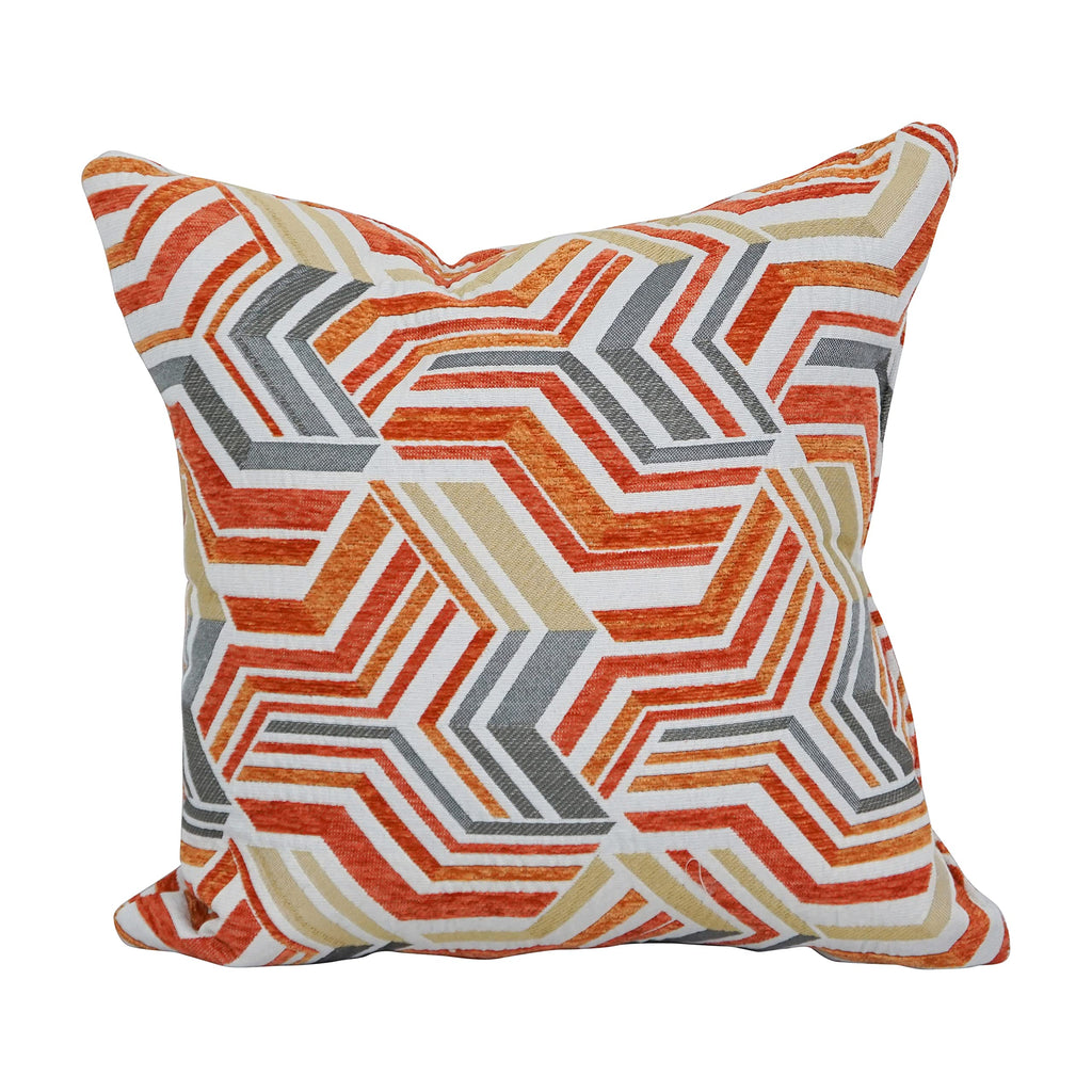 Blazing Needles Square Jacquard Throw Pillow, 17", Zucchini Tanger