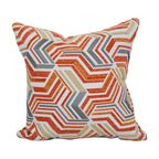 Blazing Needles Square Jacquard Throw Pillow, 17", Zucchini Tanger