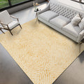 Dalyn Rugs Brisbane Br3 Geometric Chain Links Gold 5' X 7'6"