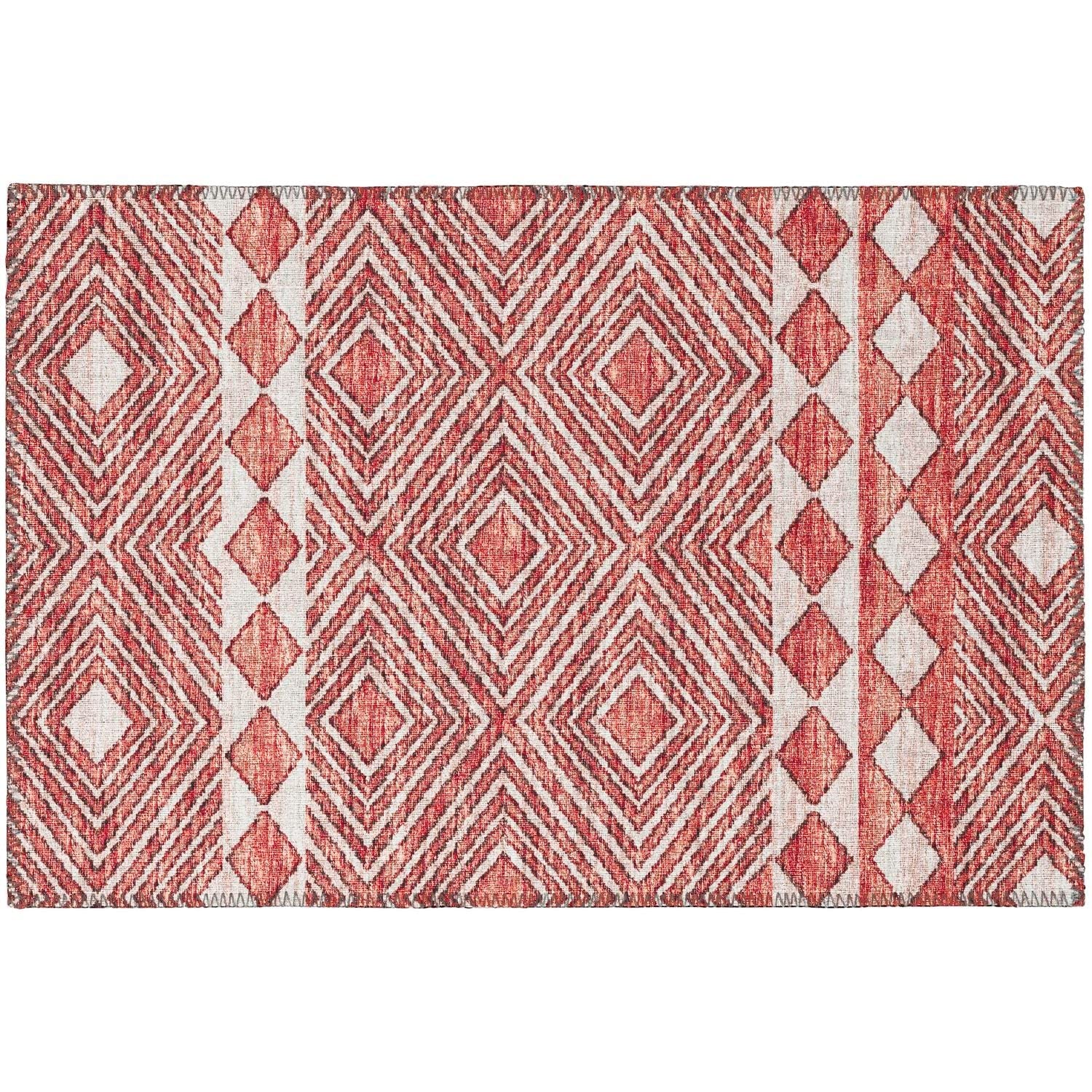 Sedona Sn1 Red Transitional Rug Rectangle 3' X 5'